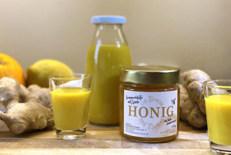 Power im Glas: Ingwershot mit Honig